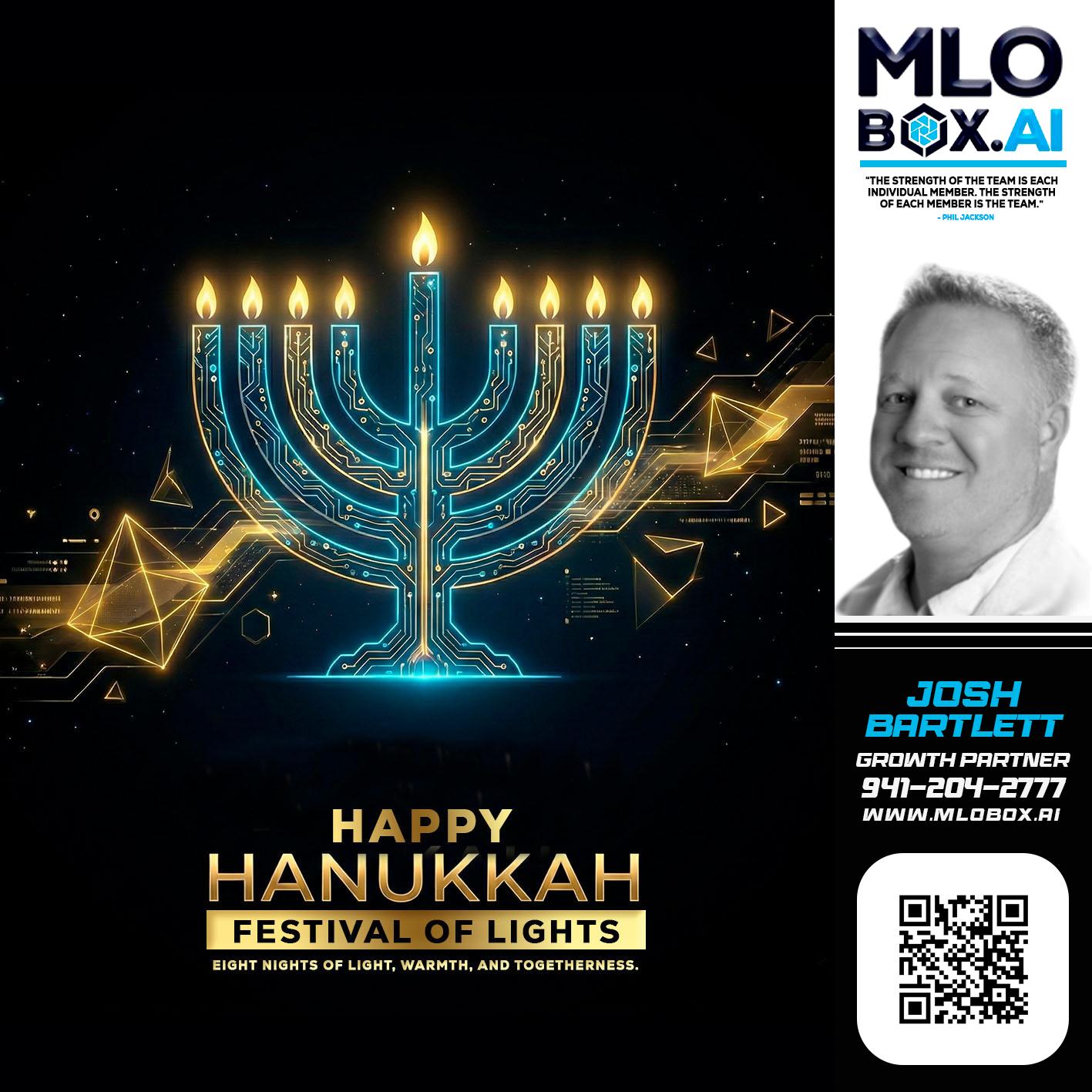 happy Hanukkah - Josh Bartlett -Branch Manager/Mortgage Advisor