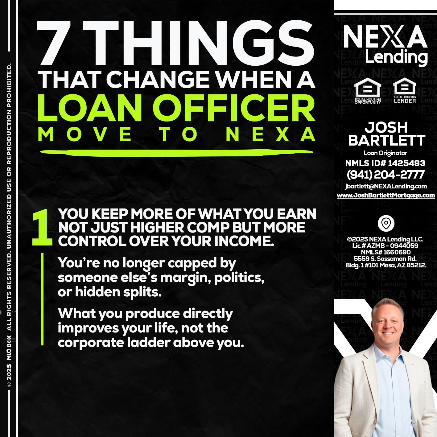 7 THINGS (1) - Josh Bartlett -Branch Manager/Mortgage Advisor