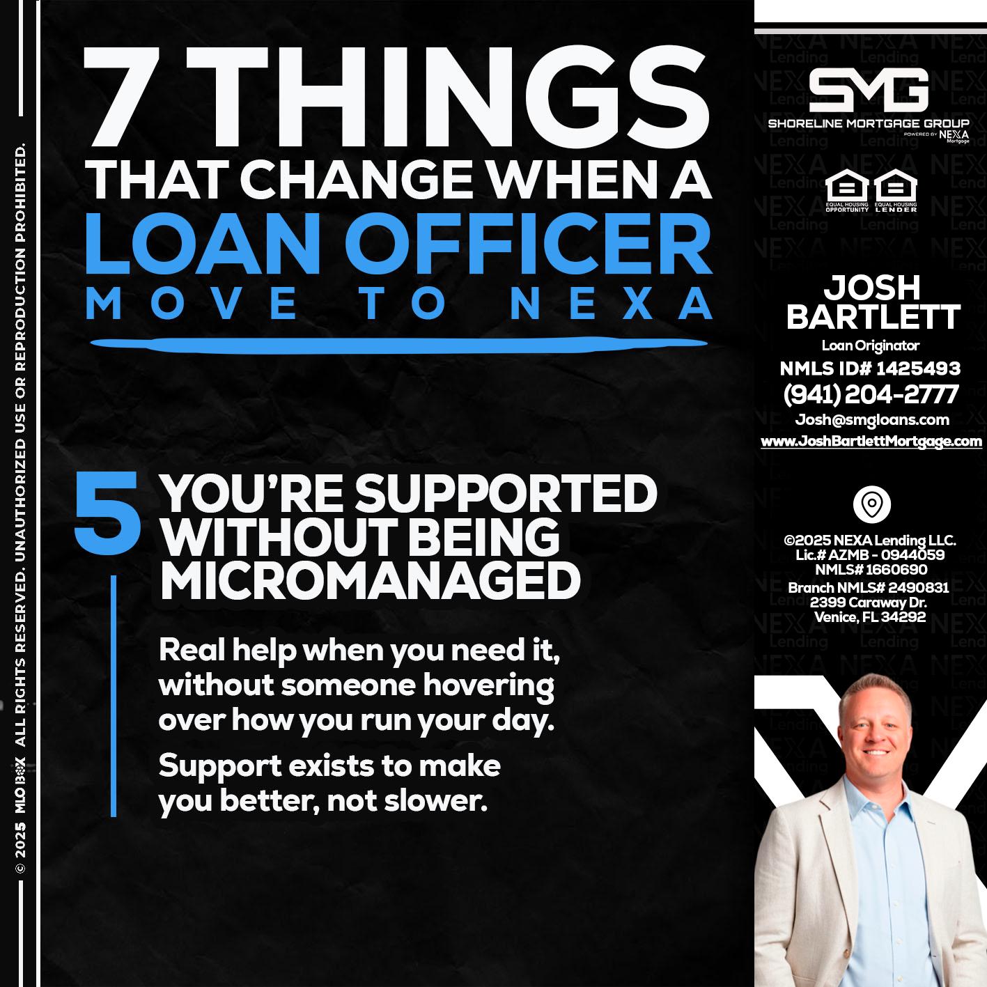 7 THINGS (5) - Josh Bartlett -Branch Manager/Mortgage Advisor