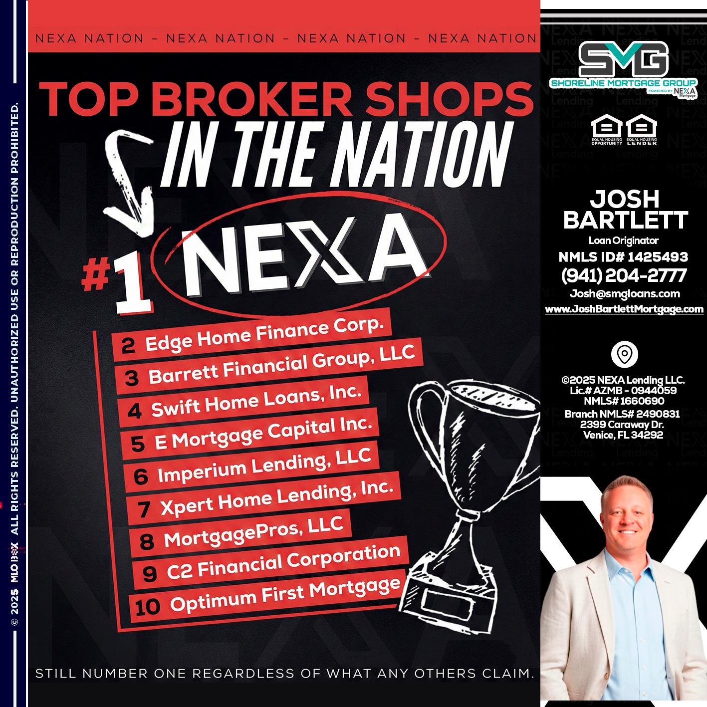 top broker - Josh Bartlett -Branch Manager/Mortgage Advisor