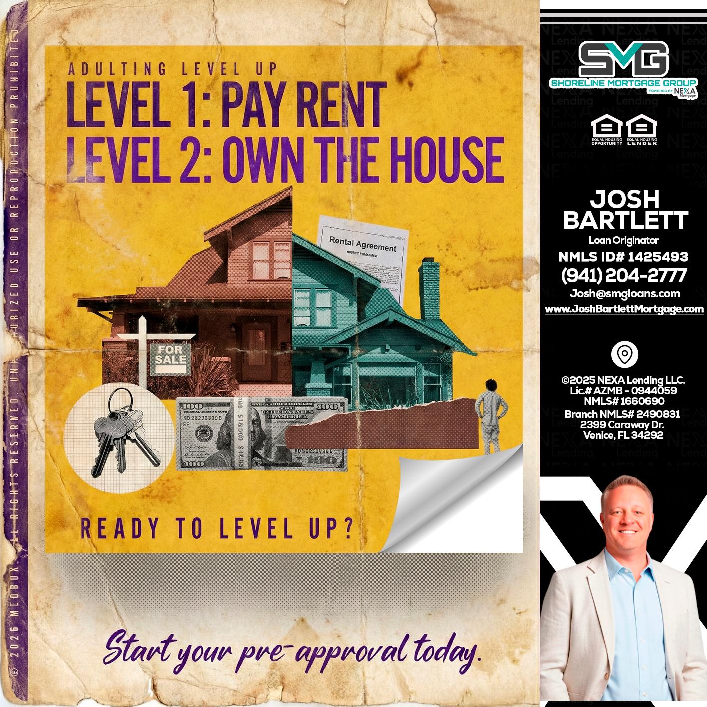 LEVEL 1 - Josh Bartlett -Branch Manager/Mortgage Advisor