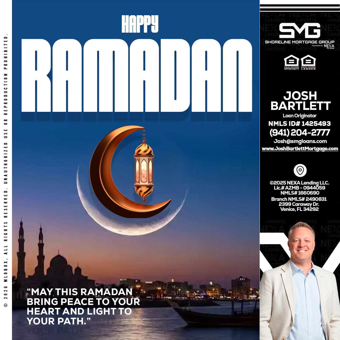 RAMADAN - Josh Bartlett -Branch Manager/Mortgage Advisor
