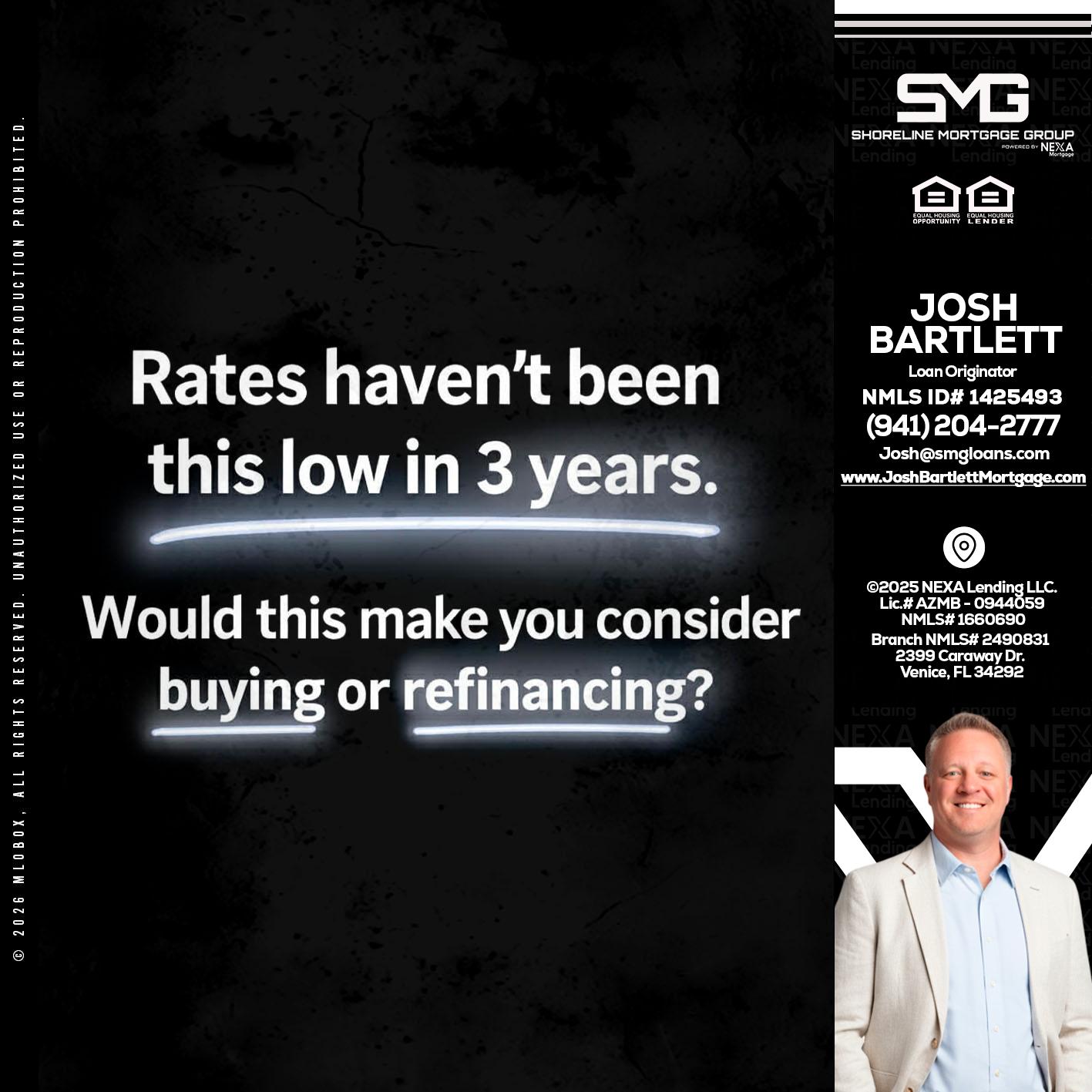 RATES HAVEN'T - Josh Bartlett -Branch Manager/Mortgage Advisor