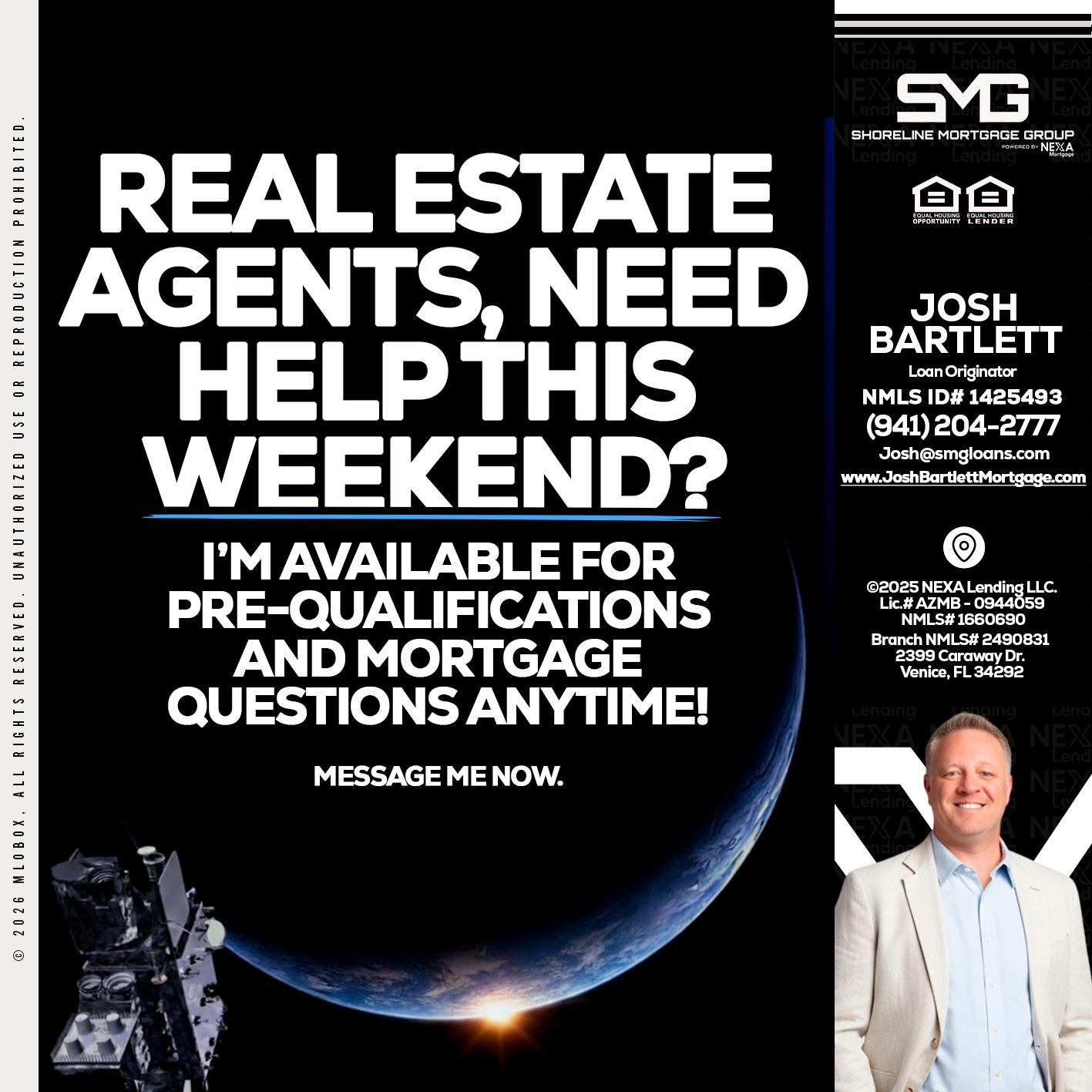 REAL ESTATE AGENTS - Josh Bartlett -Branch Manager/Mortgage Advisor