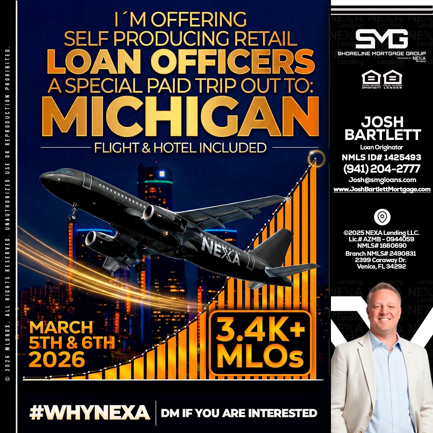 MICHIGAN - Josh Bartlett -Branch Manager/Mortgage Advisor