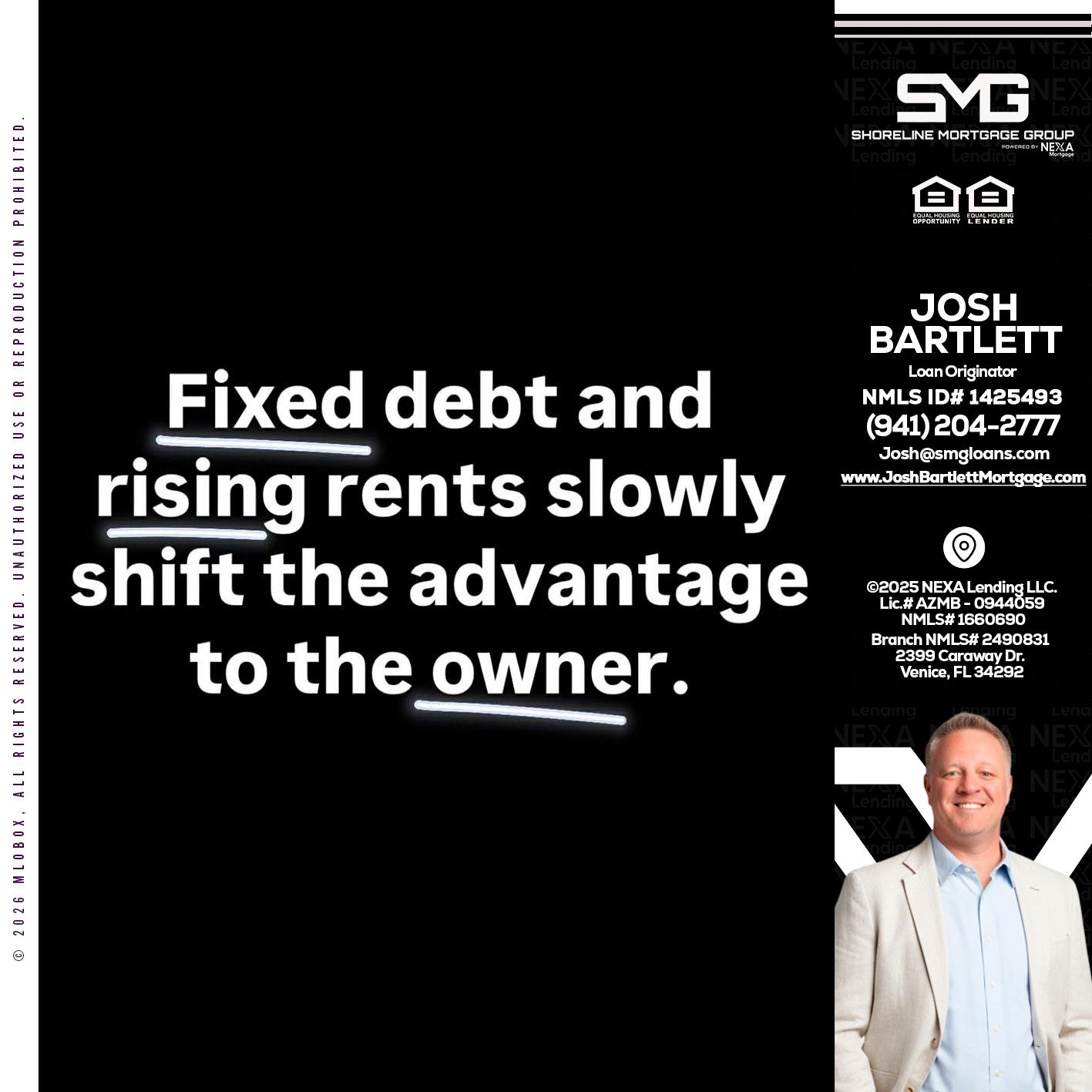 FIXED DEBT - Josh Bartlett -Branch Manager/Mortgage Advisor