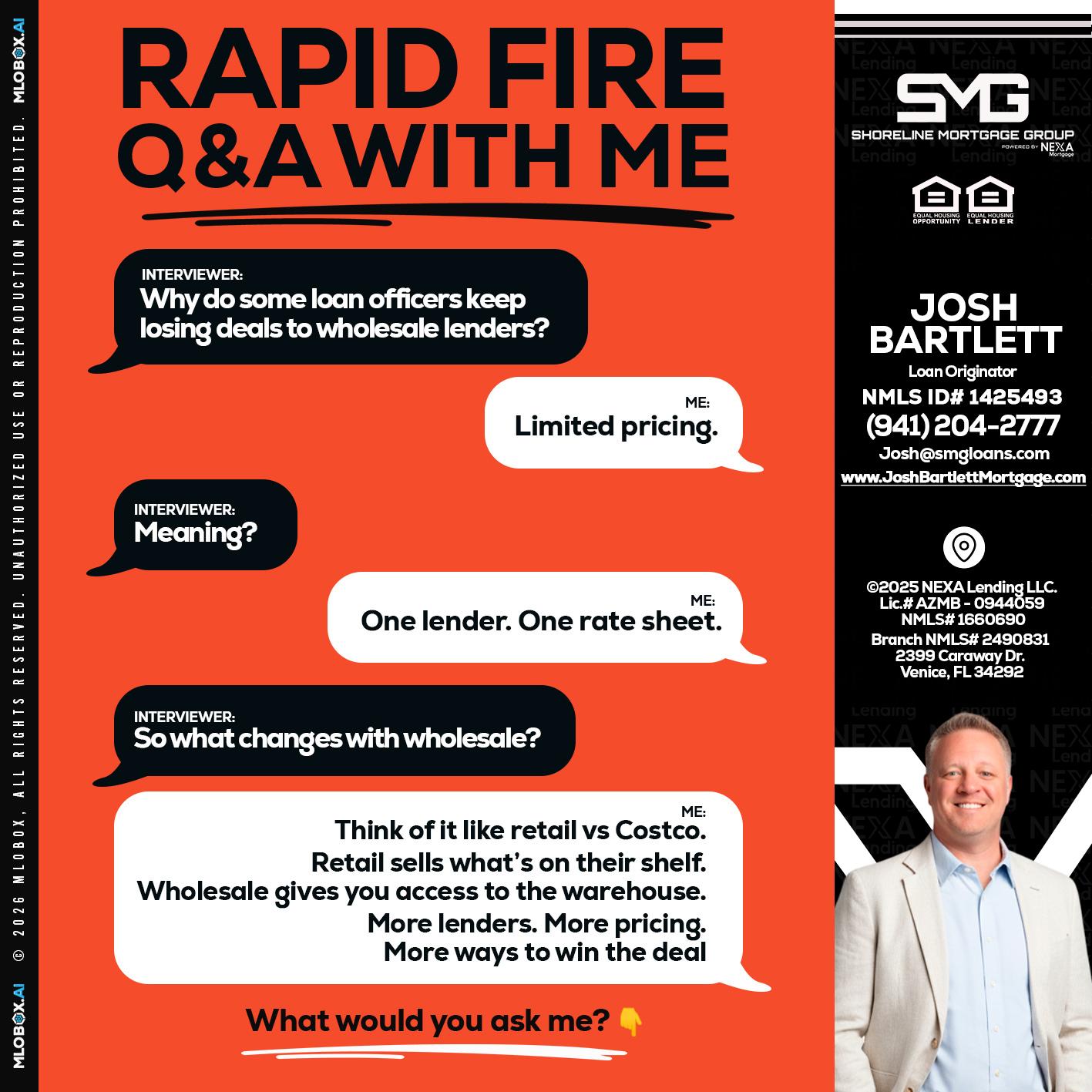 Q&A - Josh Bartlett -Branch Manager/Mortgage Advisor