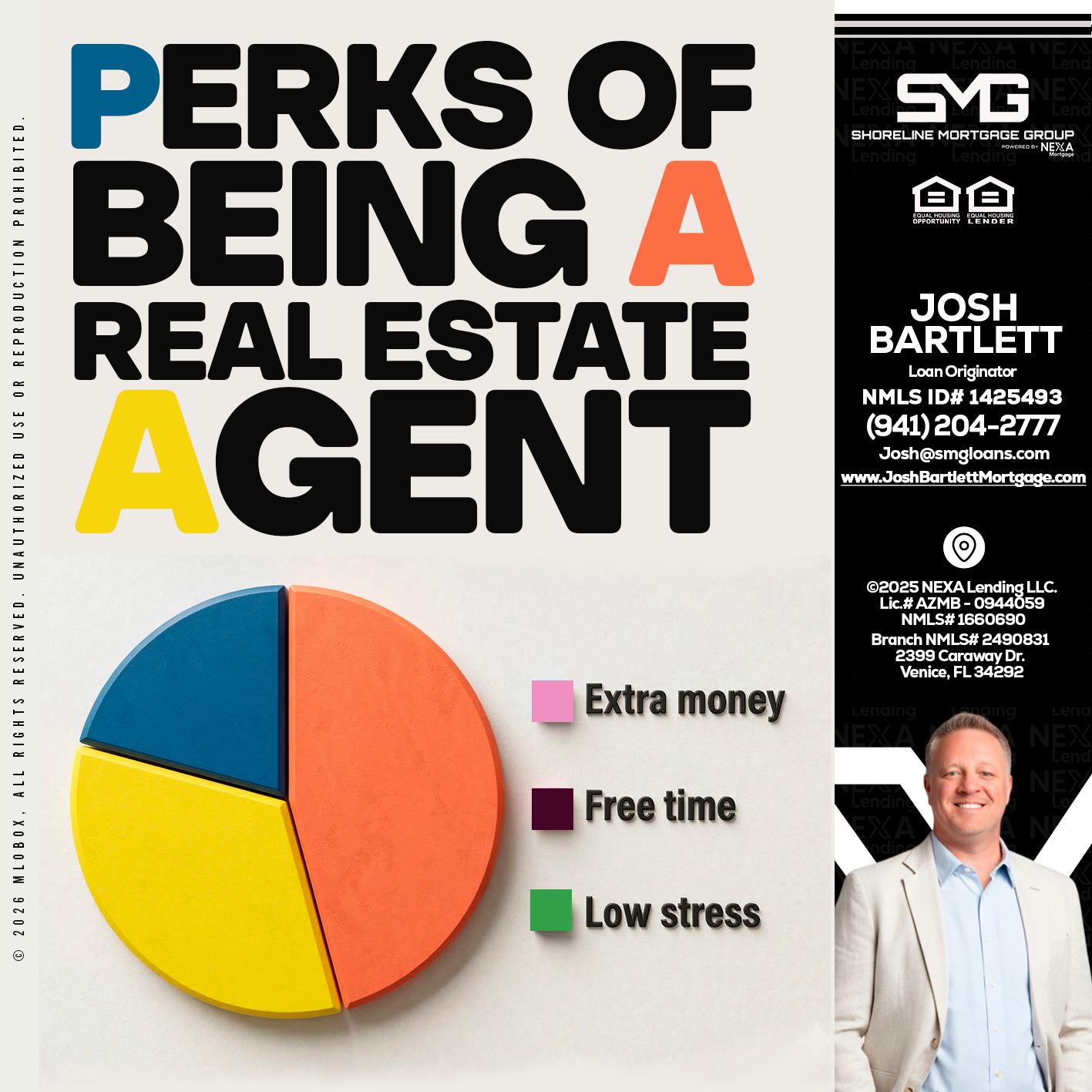 PERKS OF BEING - Josh Bartlett -Branch Manager/Mortgage Advisor