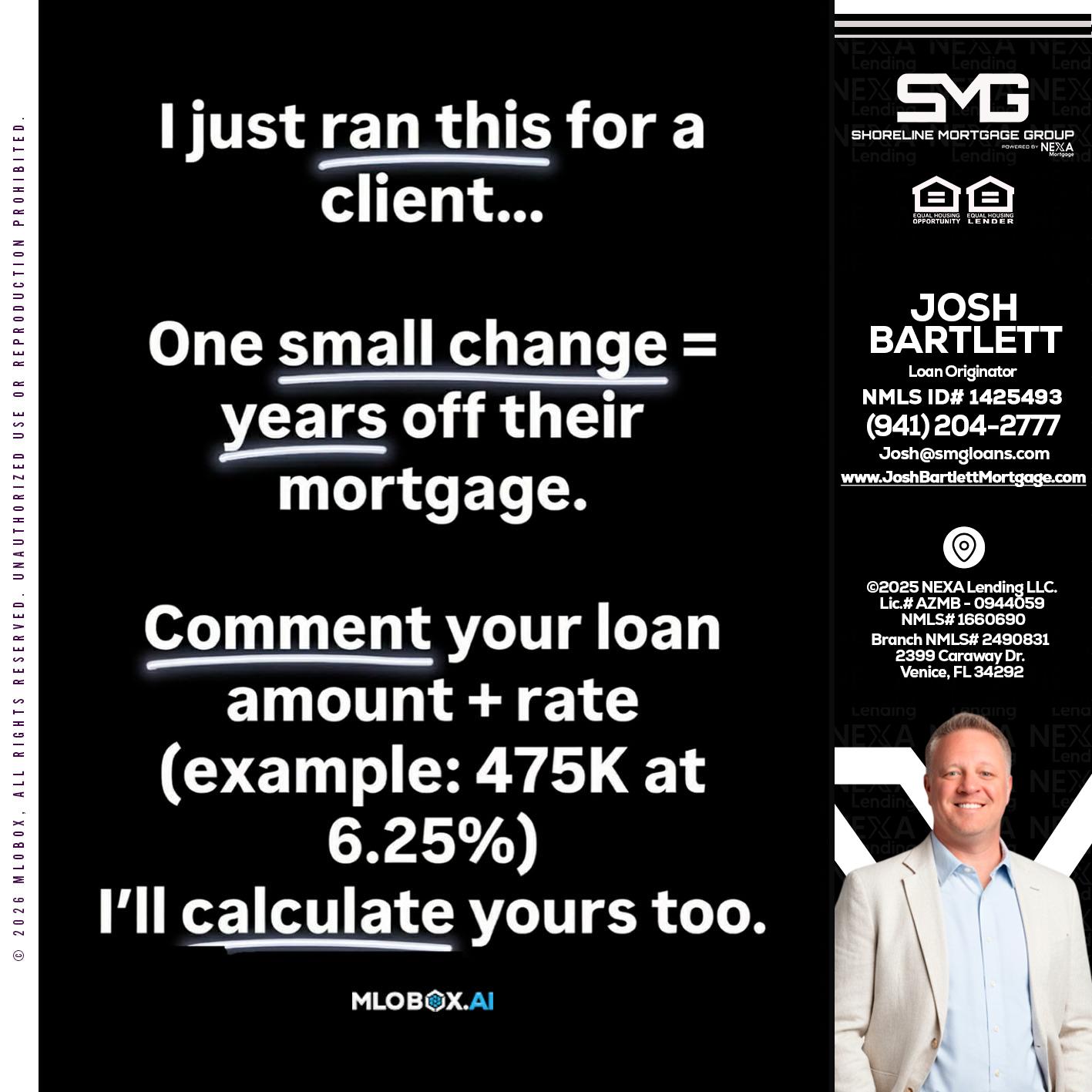 I JUST RAN - Josh Bartlett -Branch Manager/Mortgage Advisor