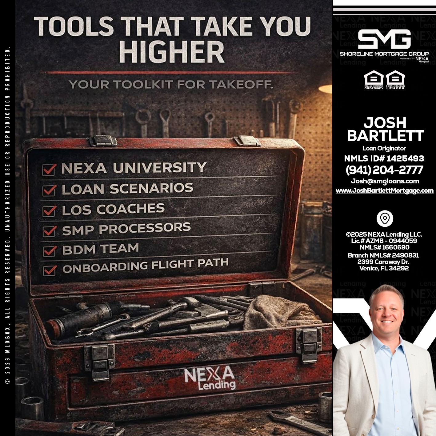 TOOLS THAT - Josh Bartlett -Branch Manager/Mortgage Advisor