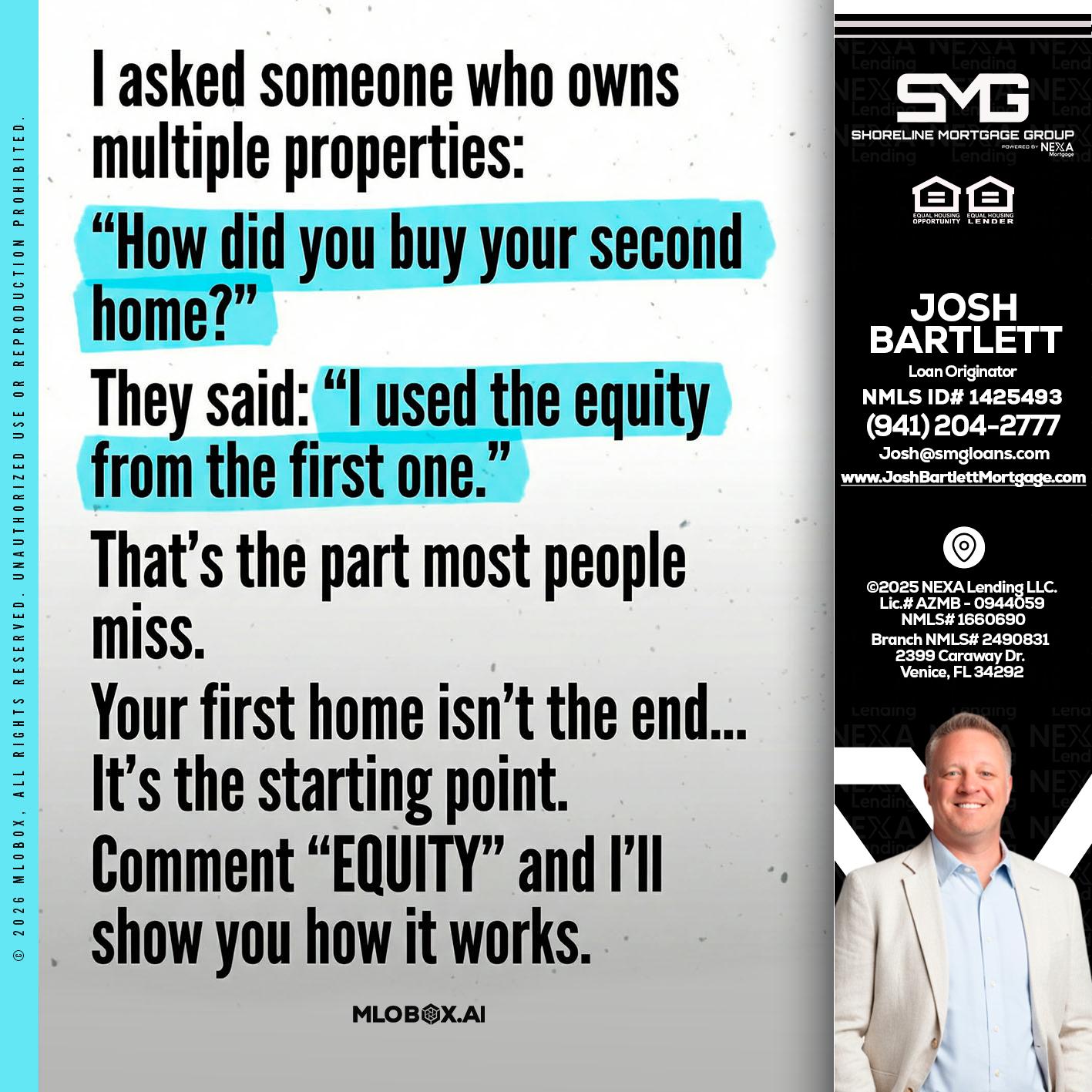 I asked someone - Josh Bartlett -Branch Manager/Mortgage Advisor