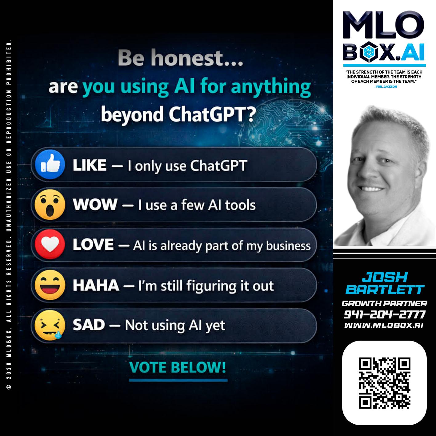 BE HONEST - Josh Bartlett -Branch Manager/Mortgage Advisor