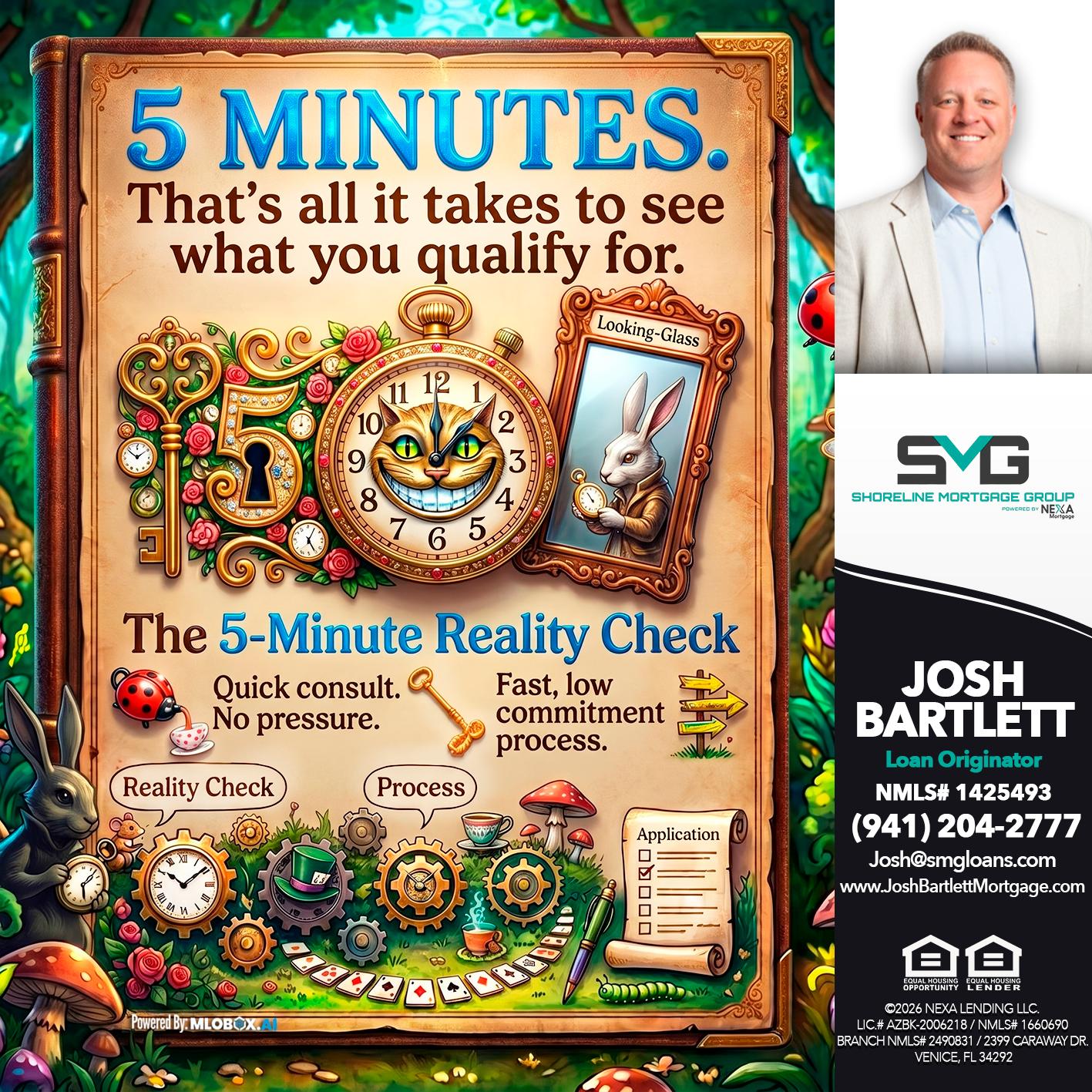 Reality Check! - Josh Bartlett -Branch Manager/Mortgage Advisor