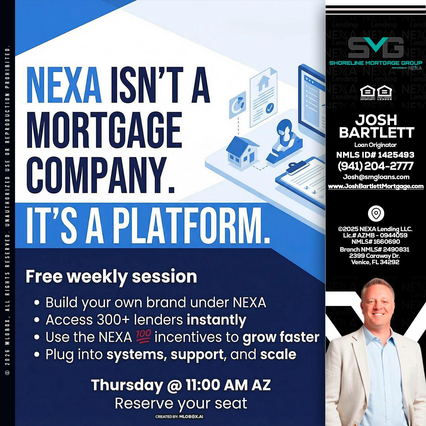 NEXA ISNT - Josh Bartlett -Branch Manager/Mortgage Advisor