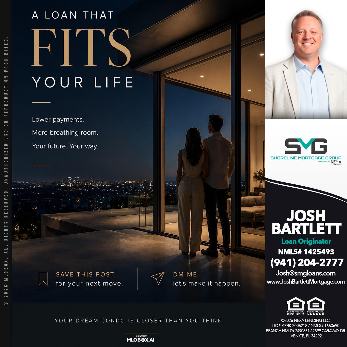 LOANS THAT FIT - Josh Bartlett -Branch Manager/Mortgage Advisor