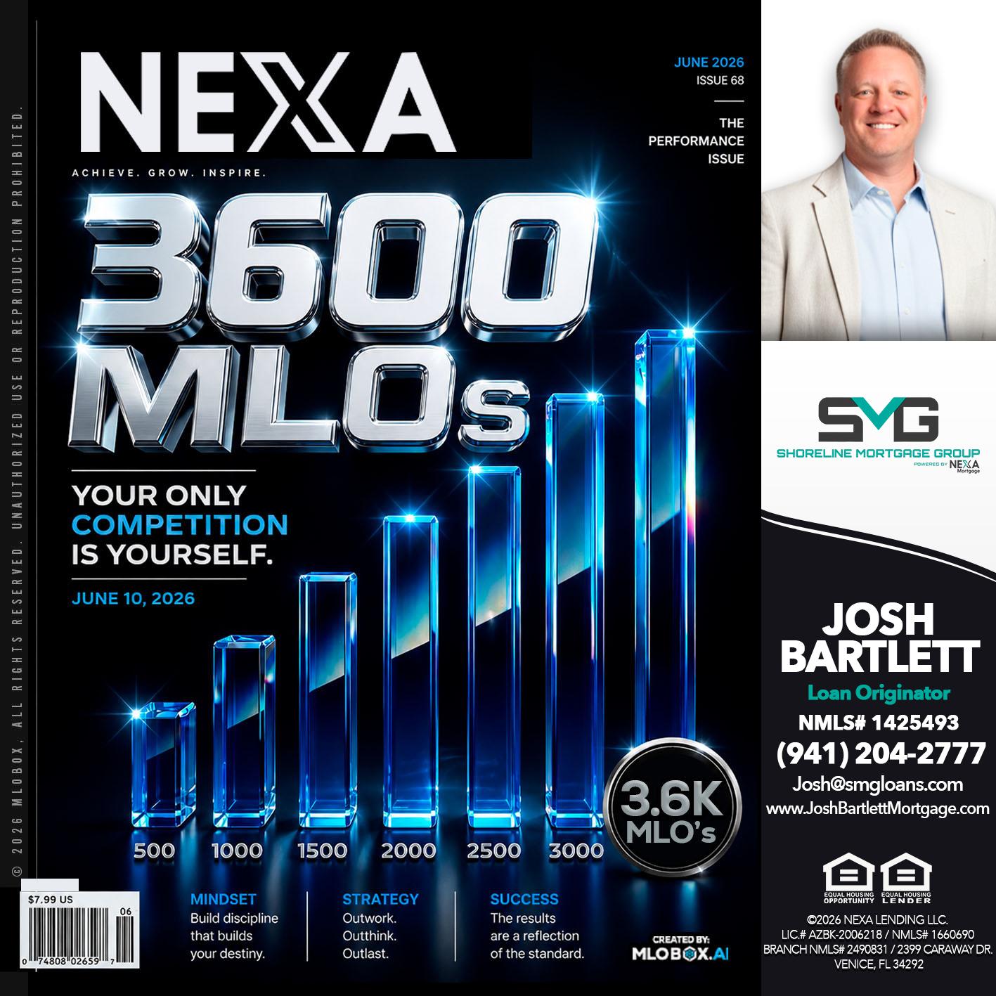 3600 MLOs - Josh Bartlett -Branch Manager/Mortgage Advisor