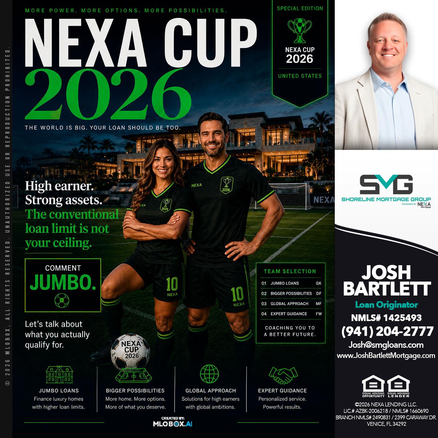 NEXA CUP 2026 - Josh Bartlett -Branch Manager/Mortgage Advisor