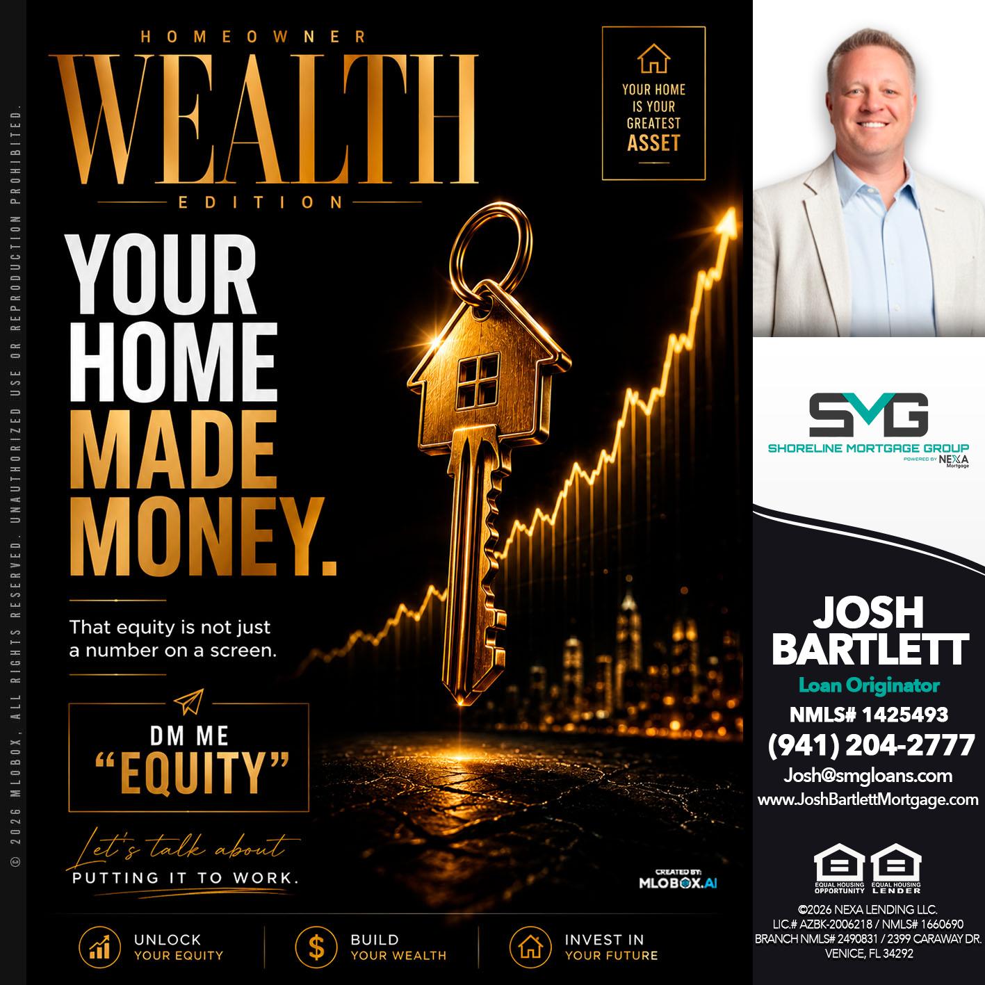 YOUR HOME MADE - Josh Bartlett -Branch Manager/Mortgage Advisor