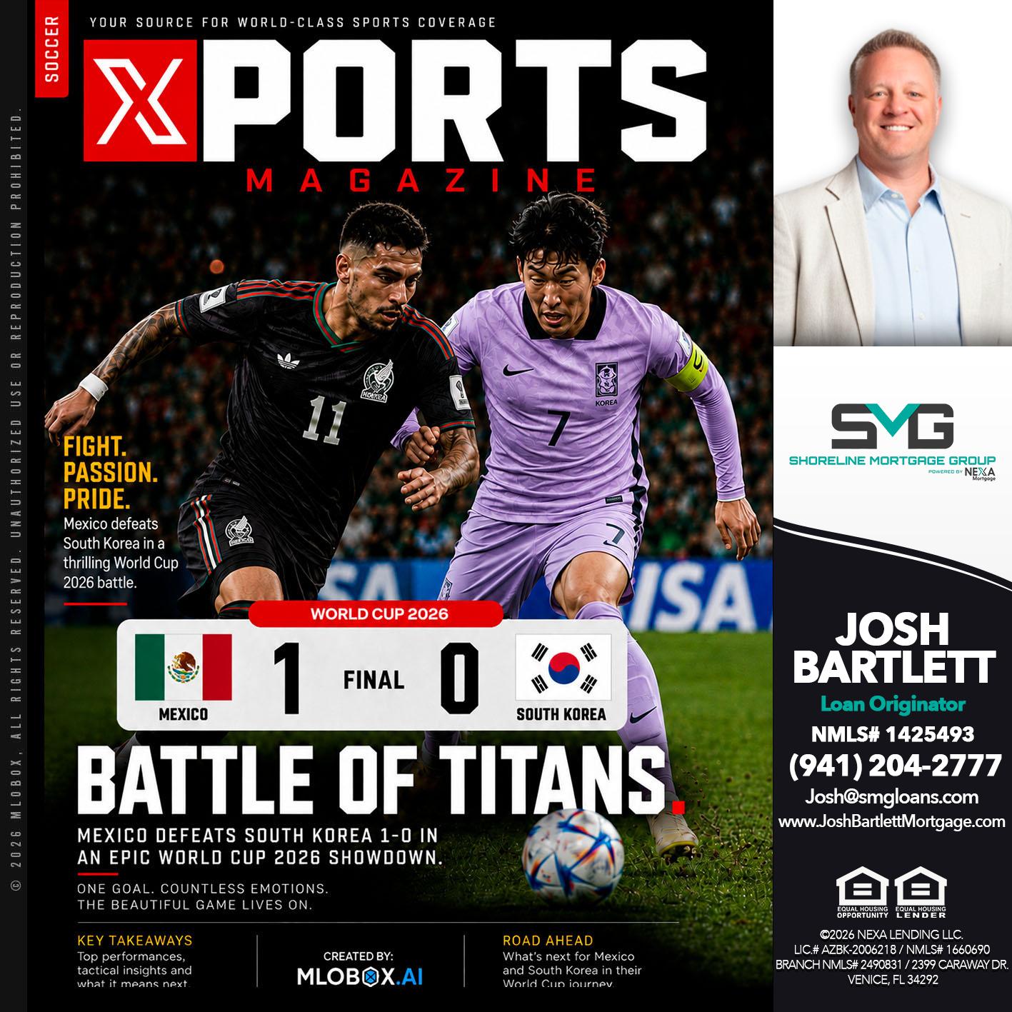 XPORTS MAGAZINE - Josh Bartlett -Branch Manager/Mortgage Advisor