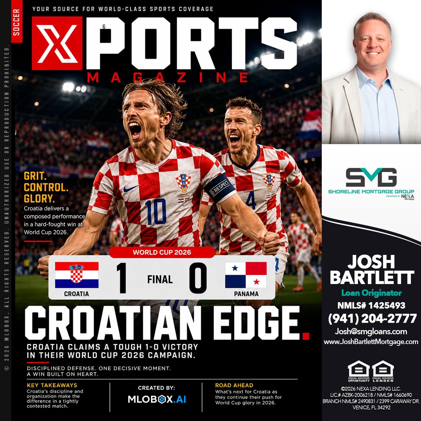 CROATIA 1-0 PANAMA - Josh Bartlett -Branch Manager/Mortgage Advisor