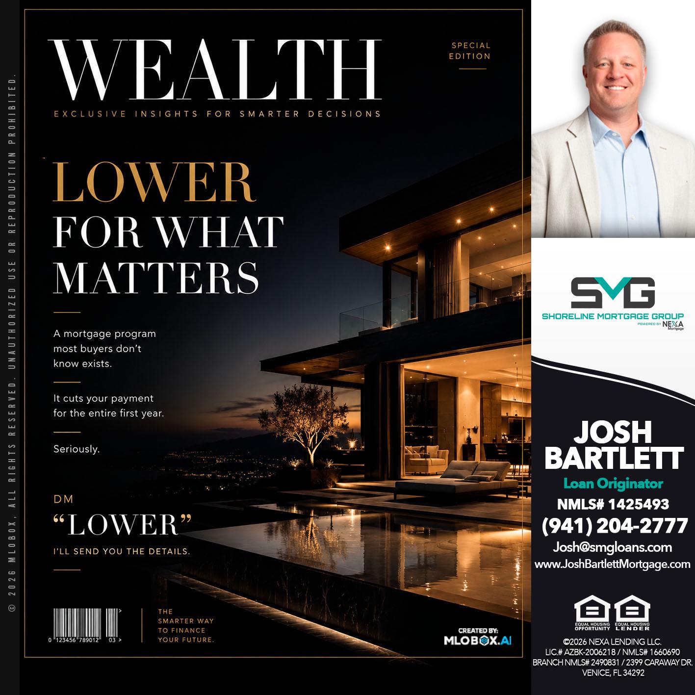 WEALTH - Josh Bartlett -Branch Manager/Mortgage Advisor